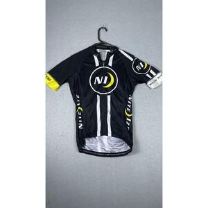 Alchemist Nite Ize‎ Cycling Jersey Mens Medium Black Quick Dry Zip Short Sleeve